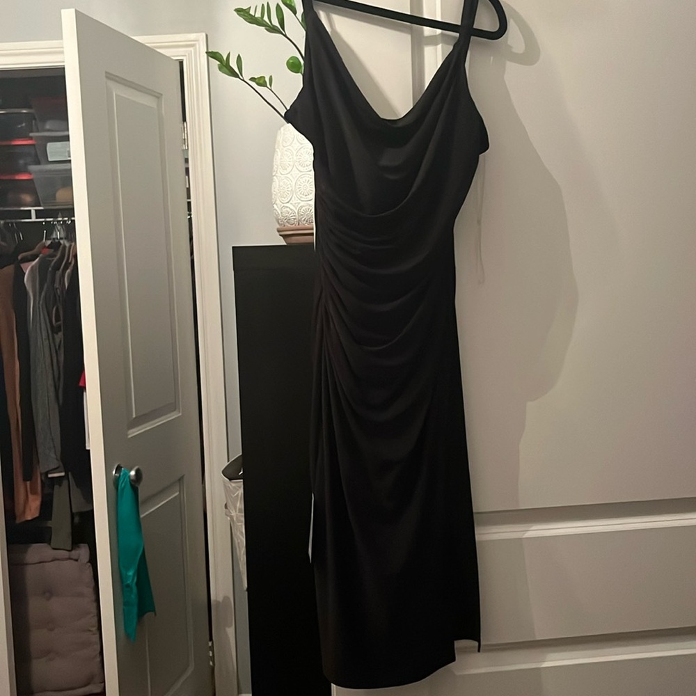Le Chateau Black Midi Dress